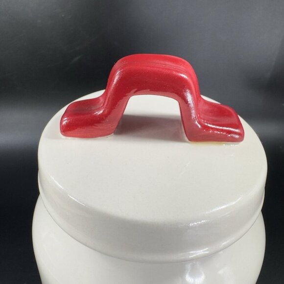 Rae Dunn Artisan Collection Nuts Christmas Canister Jar Container Ceramic W Lid - Picture 6 of 13